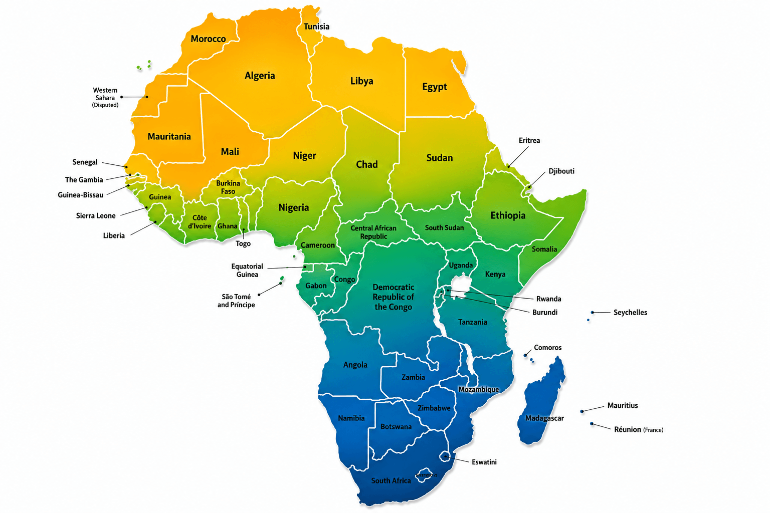Africa Presence Map - Safer Power Group operations across Kenya, Tanzania and Burundi